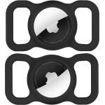 Hurtel Apple Airtag Silicone Case For Dog Or Cat Collar - Black - (WAT-17-0Y1S)