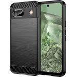 Hurtel Carbon Case For Google Pixel 8A Flexible Silicone Carbon Cover - Black - (Carbon Case Google Pixel 8A Black)