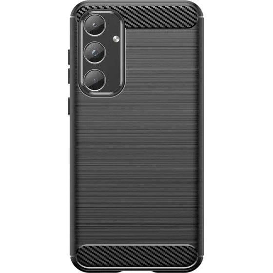 Hurtel Carbon Case For Samsung Galaxy A55 - Black - (Carbon Case Samsung Galaxy A55 Black)