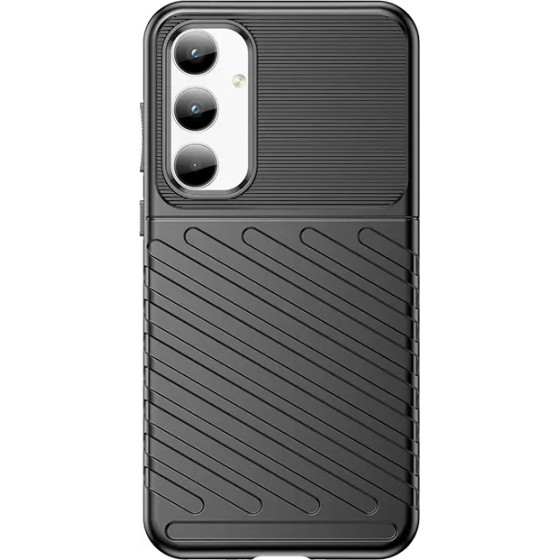 Hurtel Thunder Case Armored Case For Samsung Galaxy A35 - Black - (Thunder Case Samsung Galaxy A35 Black)