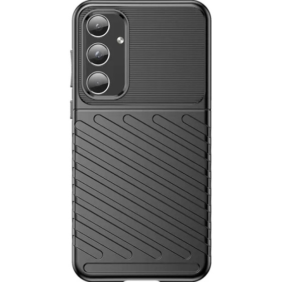 Hurtel Thunder Case Armored Case For Samsung Galaxy A55 - Black - (Thunder Case Samsung Galaxy A55 Black)