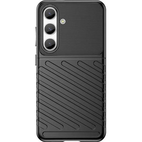 Hurtel Thunder Case Armored Case For Samsung Galaxy S24 - Black - (Thunder Case Samsung S24 Black)