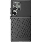 Hurtel Thunder Case Armored Case For Samsung Galaxy S24 Ultra - Black - (Thunder Case Samsung S24 Ultra Black)