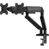 Anda Seat Monitor Arm / Stand A6D-2S Black Dual, Weight Capacity (Per Screen): 2-9kg - (AD-W-A6D-2S-BB)