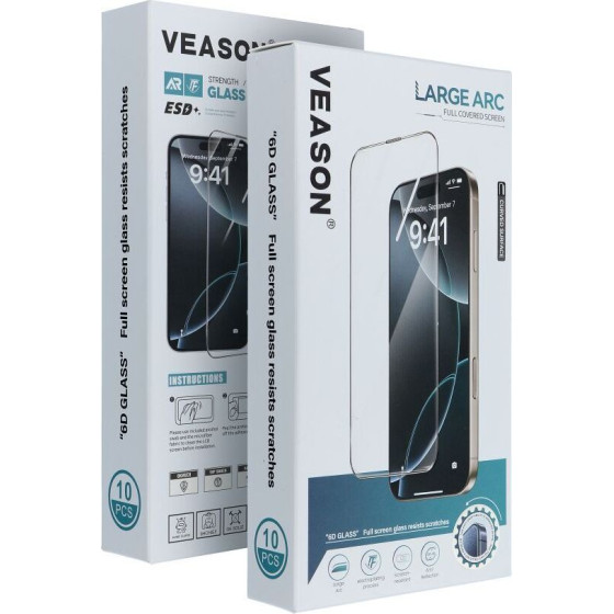 Veason 6D Pro Glass (Set 10in1) - For Samsung Galaxy A35 / A55 black