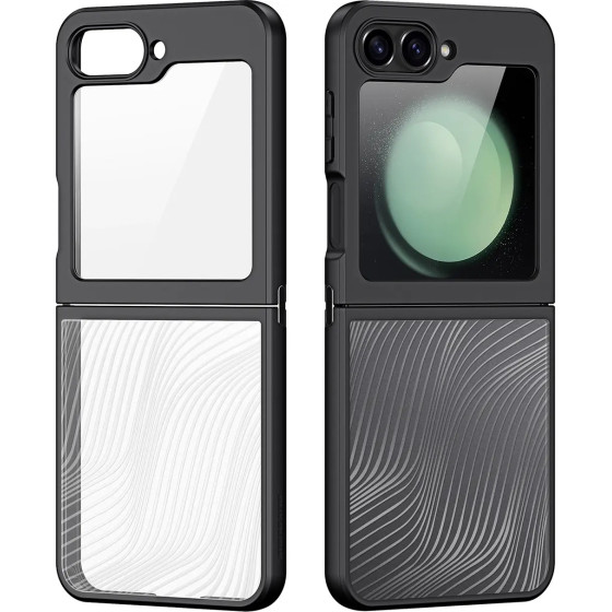 Dux Ducis Aimo Case For Samsung Galaxy Z Flip 6 - Black - (Dux Ducis Aimo Series - Samsung Z Flip 6)