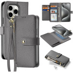 Dux Ducis Lawa Leather Case For Iphone 15 Pro Max - Gray - (Case Lawa For Iphone 15 Pro Max Grey)