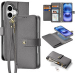 Dux Ducis Lawa Leather Case For Iphone 16 - Gray - (Case Lawa For Iphone 16 Grey)