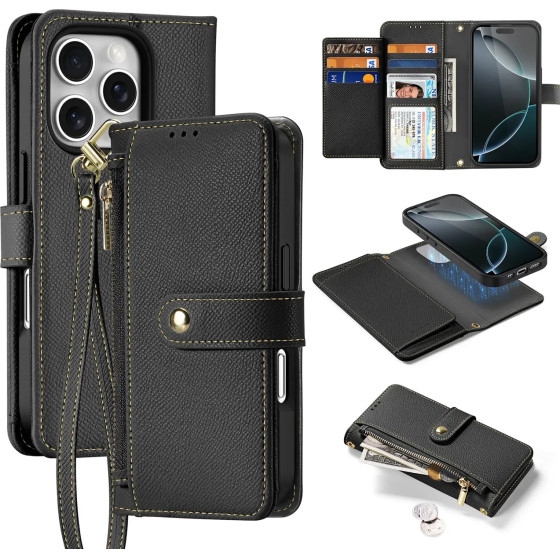 Dux Ducis Lawa Leather Case For Iphone 16 Pro Max - Black - (Case Lawa For Iphone 16 Pro Max Black)
