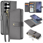 Dux Ducis Lawa Leather Case For Samsung Galaxy S25 Ultra With Detachable Magnetic Wallet - Gray - (Ss S25 Ultra Lawa Grey)