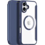 Dux Ducis Skin X Pro Iphone 16 Case With Magsafe And Flip - Blue - (Dux Ducis Skin X Pro Apple Iphone 16 Blue)