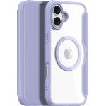 Dux Ducis Skin X Pro Iphone 16 Case With Magsafe And Flip Cover - Purple - (Dux Ducis Skin X Pro Apple Iphone 16 Purple)
