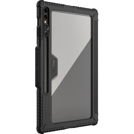 Nillkin Bumper Leather Case Pro Case For Samsung Galaxy Tab S9 Ultra - Black - (Nillkin Bumper Leather Case Pro Multi Angle Folding Style Sam Tab S9 Ultra)