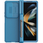 Nillkin Camshield Pro Case (suit) Case For Samsung Galaxy Z Fold 4 Cover With Camera Cover Stand Blue - (Nillkin Camshield Pro Case(Pc And TPU)-Suit Edition Samsung Galaxy Z Fold 4 5G Blue)