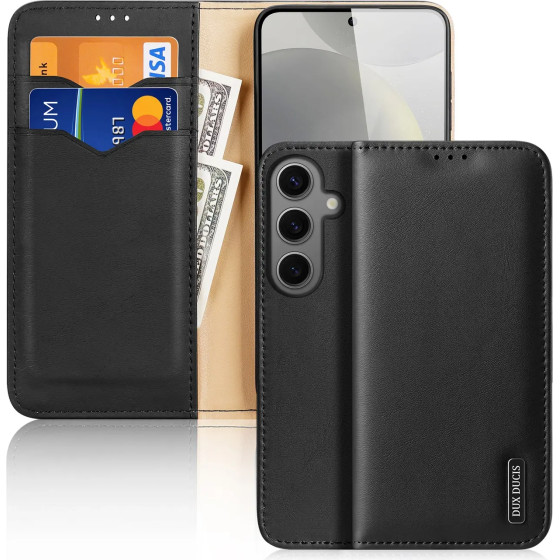 Dux Ducis Hivo Case With Flap And Rfid Blocking For Samsung Galaxy S24 - Black - (Dux Ducis Hivo Samsung S24 Black)
