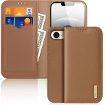 Dux Ducis Hivo Iphone 16e Case With Flip And Rfid Protection - Brown - (Case Hivo For Iphone 16e Brown)