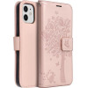 Mezzo Book Case For Iphone 12 / 12 Pro Tree Rose Gold OEM