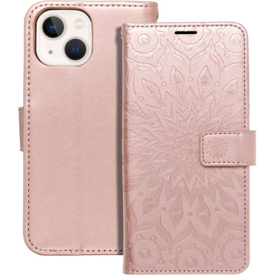 Mezzo Book Case For Iphone 13 Mini Mandala Rose Gold OEM