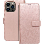 Mezzo Book Case For Iphone 13 Pro Mandala Rose Gold OEM