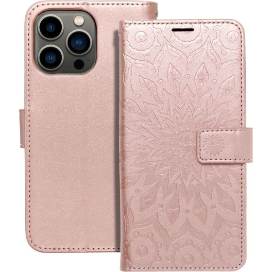 Mezzo Book Case For Iphone 13 Pro Mandala Rose Gold OEM