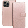 Mezzo Book Case For Iphone 13 Pro Max Mandala Rose Gold OEM