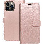 Mezzo Book Case For Iphone 13 Pro Max Mandala Rose Gold OEM