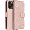 Mezzo Book Case For Iphone 13 Pro Max Mandala Rose Gold OEM
