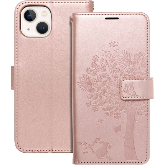 Mezzo Book Case For Iphone 13 Tree Rose Gold OEM