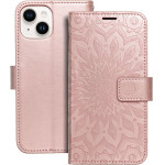 Mezzo Book Case For Iphone 14 Mandala Rose Gold OEM