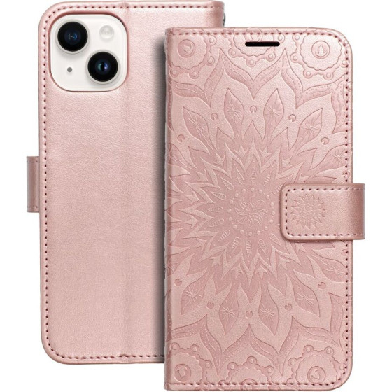 Mezzo Book Case For Iphone 14 Mandala Rose Gold OEM