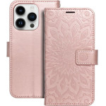 Mezzo Book Case For Iphone 14 Pro Mandala Rose Gold OEM