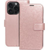 Mezzo Book Case For Iphone 15 Pro Mandala Rose Gold OEM