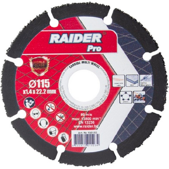 RAIDER ������ ����� Carbide 115x1,4mm - (160153)