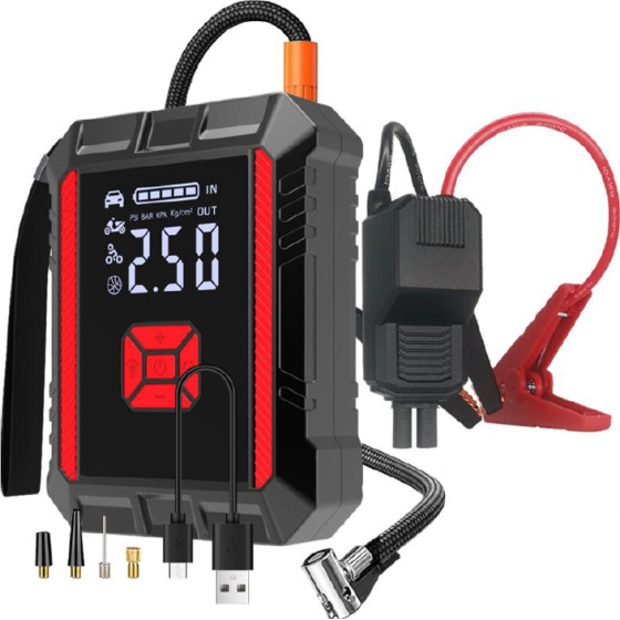 Autoline ������� ��������� ����������� 12V ������ X6 & Power Bank 14.800mAh �� ���� ��� Usb - (14180)