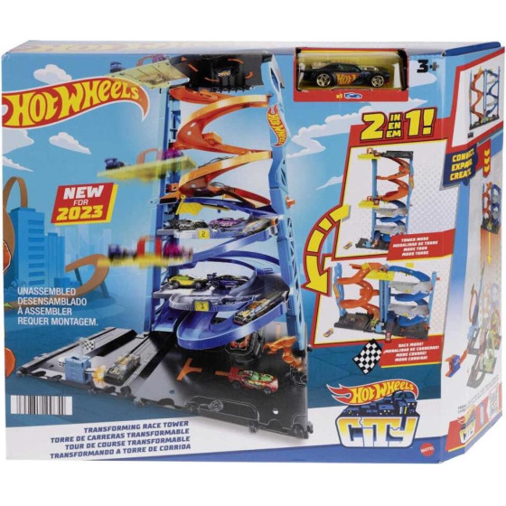 Mattel Hot Wheels City - Transforming Race Tower 2 In 1 (HKX43)