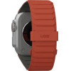 UAG Pathfinder Silicone Double-Sided Magnetic Strap For Apple Watch 42 / 44 / 45 / 46 / 49mm - Gray-Orange - (UAG194161117291-0)