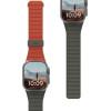 UAG Pathfinder Silicone Double-Sided Magnetic Strap For Apple Watch 42 / 44 / 45 / 46 / 49mm - Gray-Orange - (UAG194161117291-0)