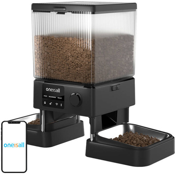 Oneisall Automatic Double Pet Feeder Wifi - (PFD-002 Pro)