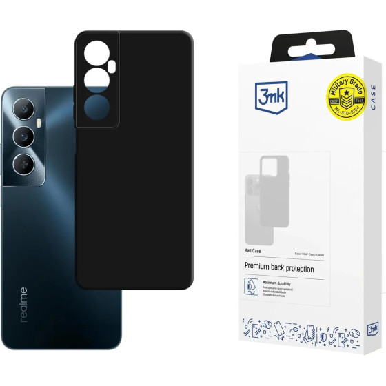 3MK Protection 3MK Matt Case For Realme C65 - Black - (W-3MatCas-RC65-0)