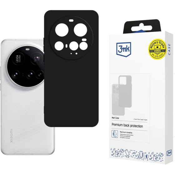 3MK Protection 3MK Matt Case For Xiaomi 15 Ultra - Matte Black - (W-3MatCas-xi15ul-0)