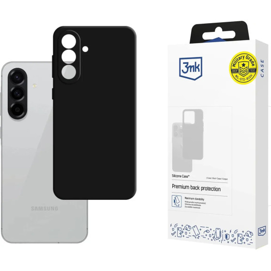 3MK Protection 3MK Silicone Case For Samsung Galaxy A56 5G - Black - (W-3SilCa-SamGa56-0)