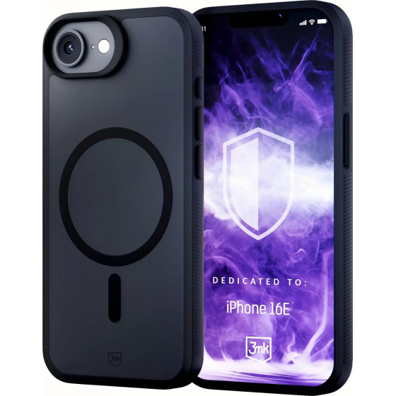 3MK Protection 3MK Smoke Magcase For Apple Iphone SE4/16E - Matte Black - (W-3SmoMaCa-AiPhSE4-0)