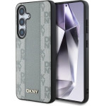 DKNY Leather Checkered Pattern Magsafe Case For Samsung Galaxy S25 Taupe - (DK000313-0)