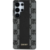 DKNY Leather Checkered Pattern Magsafe Case For Samsung Galaxy S25 Ultra Black - (DK000312-0)