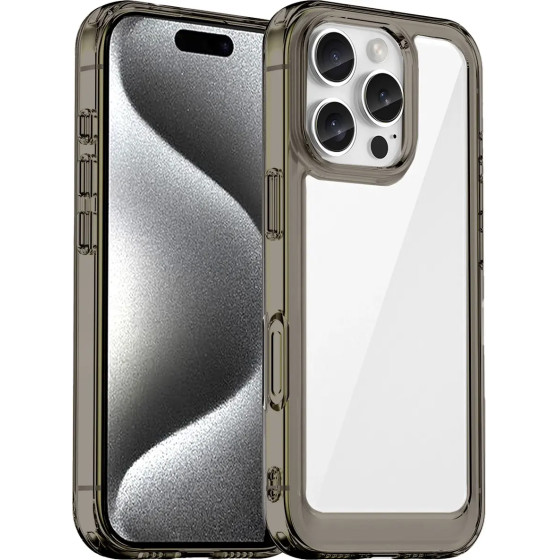 Hurtel Outer Space Case For Iphone 16e Flexible Frame Cover - Translucent, Black - (Outer Space Case Iphone Se 2025 Transparent-black)