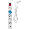 GSC ��������� 5 ������ �� ��������, ����� 1xUsb A, 1xUsb C & ������� 1.4m (3 x 1.5mm) ����� - (100000005)