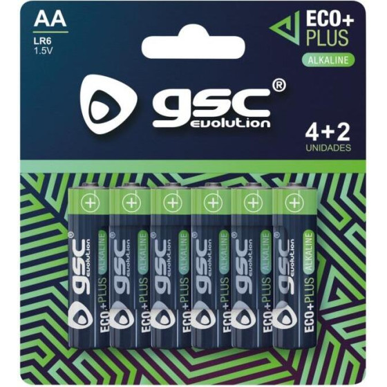 GSC �������� Alkaline Ecoplus Aa LR06 (6 ���.) - (106000053)
