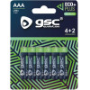 GSC �������� Alkaline Ecoplus Aaa LR03 (6 ���.) - (106000052)