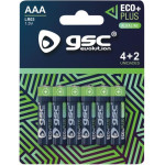 GSC �������� Alkaline Ecoplus Aaa LR03 (6 ���.) - (106000052)