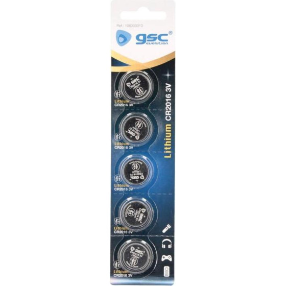 GSC Lithium Button Cells CR2016 (5 ���.) - (106000010)